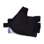 Santini Tour De France Arrivee Arc De Triomphe Gloves-Print showing the low cuff and Lycra back.
