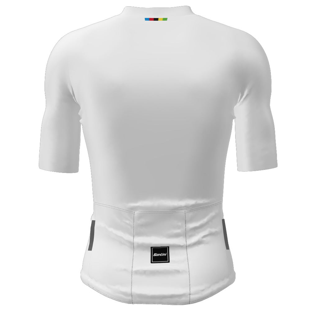 Santini UCI World Champion Mondo Unisex Jersey-White, alternate angle