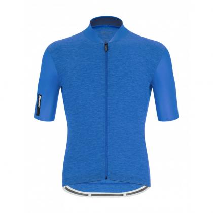 Santini Colore Puro cycling jersey – slim fit royal blue short sleeve lightweight breathable jersey for road cycling