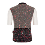 Rear view of Santini Delta Pietra cycling jersey with breathable mesh