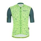 Santini Delta Pietra Military Green cycling jersey – slim fit Polartec Pro Performance jersey for men

