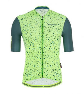 Santini Delta Pietra Jersey-(Military Green)