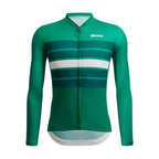 Santini Eco Sleek Bengal green long sleeve cycling jersey – lightweight and aero-fit