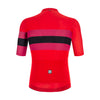 Back of Santini Eco Sleek Bengal cycling jersey with triple rear pockets

