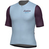 Close-up of Santini Eroica Borgo Jersey's retro-inspired graphics and breathable material