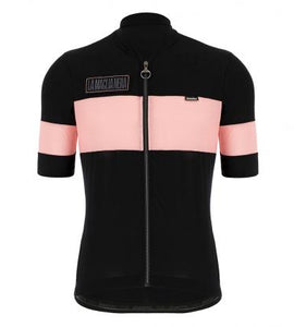 Santini Eroica Gazza Wool Jersey-(Black)