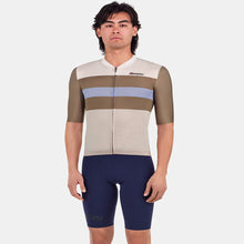 ront view of Santini Bengal short sleeve unisex jersey in military green