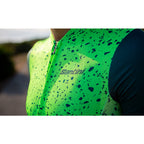 Lightweight Santini cycling jersey in Military Green
