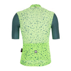 Santini Military Green cycling jersey with breathable Delta back panel

