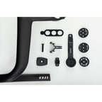 SEKA Rapier handlebar with computer mount and adapter accessories laid out.