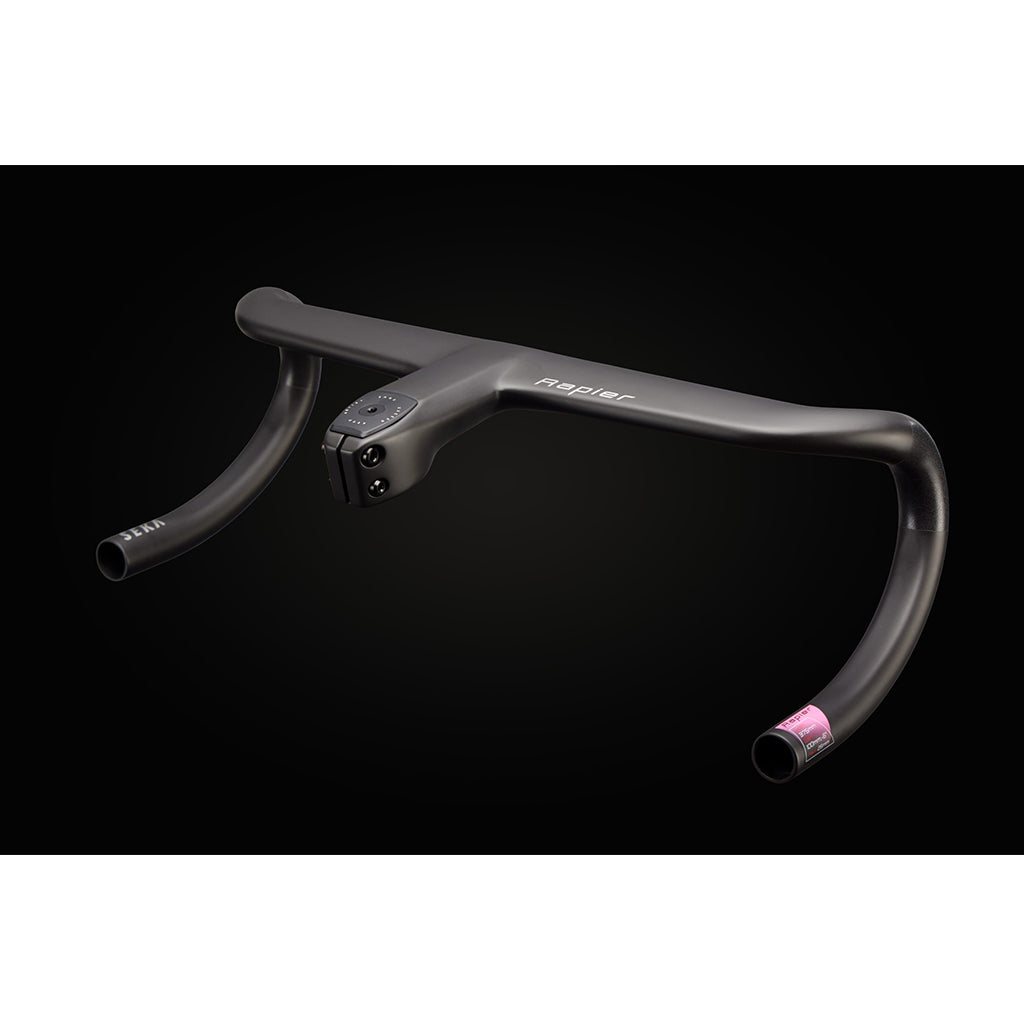 Rear angled view of the SEKA Rapier Carbon Integrated Handlebar.