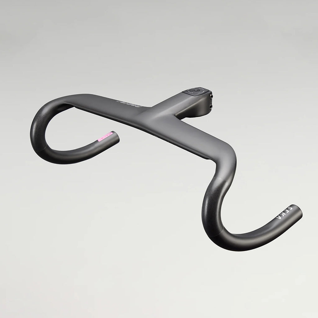 Top angled view of the SEKA Rapier Carbon Integrated Handlebar.