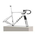 Side SEKA Spear frameset in achromatic silver.