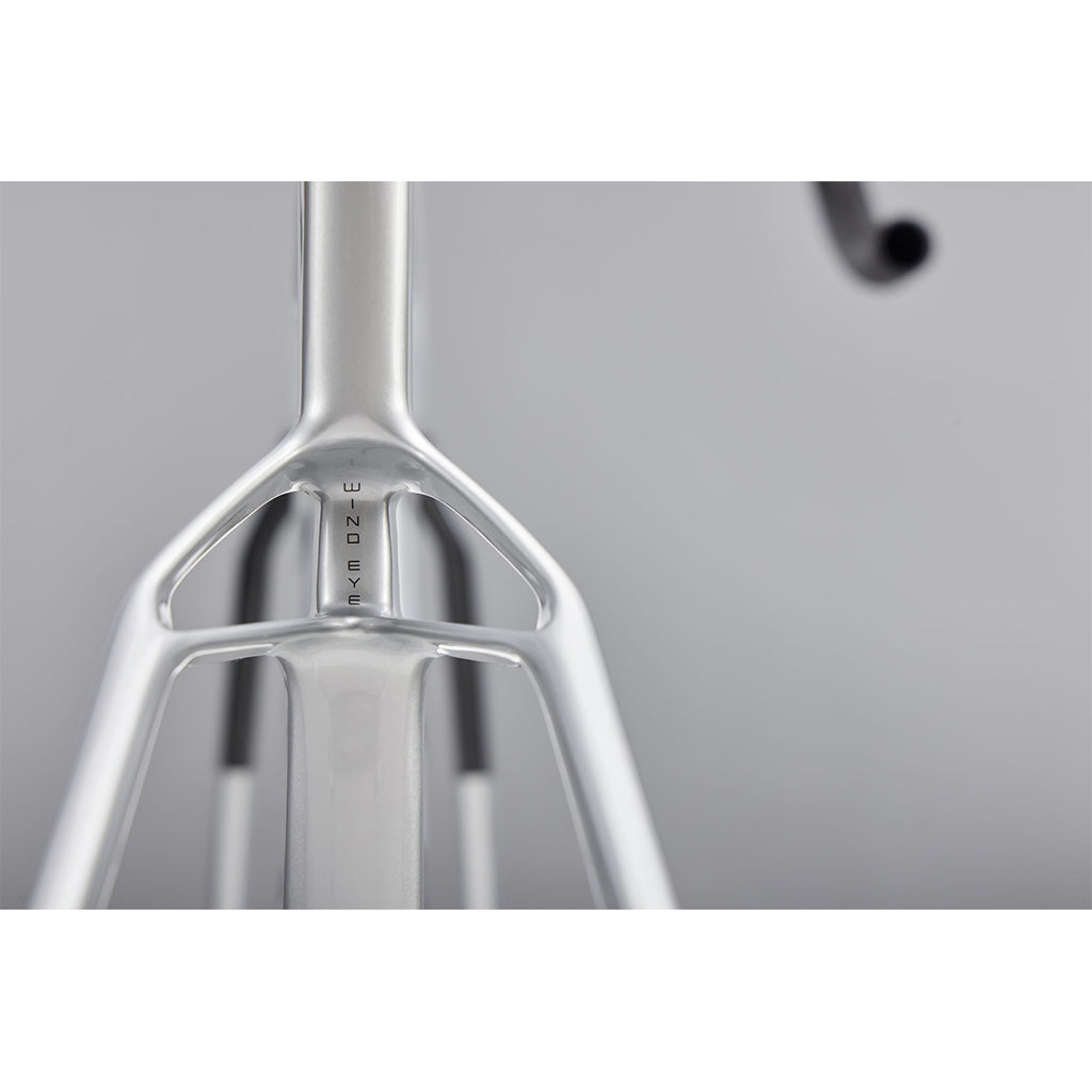 View 2 of the SEKA Spear frameset in achromatic silver.