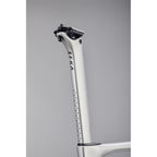 View 3 of the SEKA Spear frameset in achromatic silver.