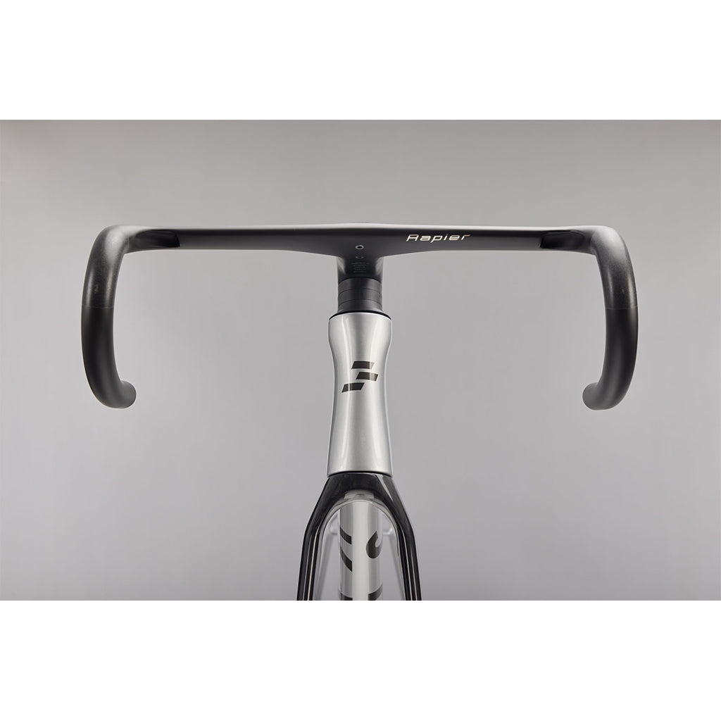 View 6 of the SEKA Spear frameset in achromatic silver.