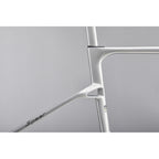 View 7 of the SEKA Spear frameset in achromatic silver.