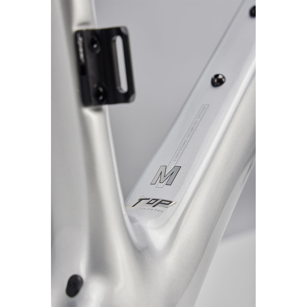 View 8 of the SEKA Spear frameset in achromatic silver.