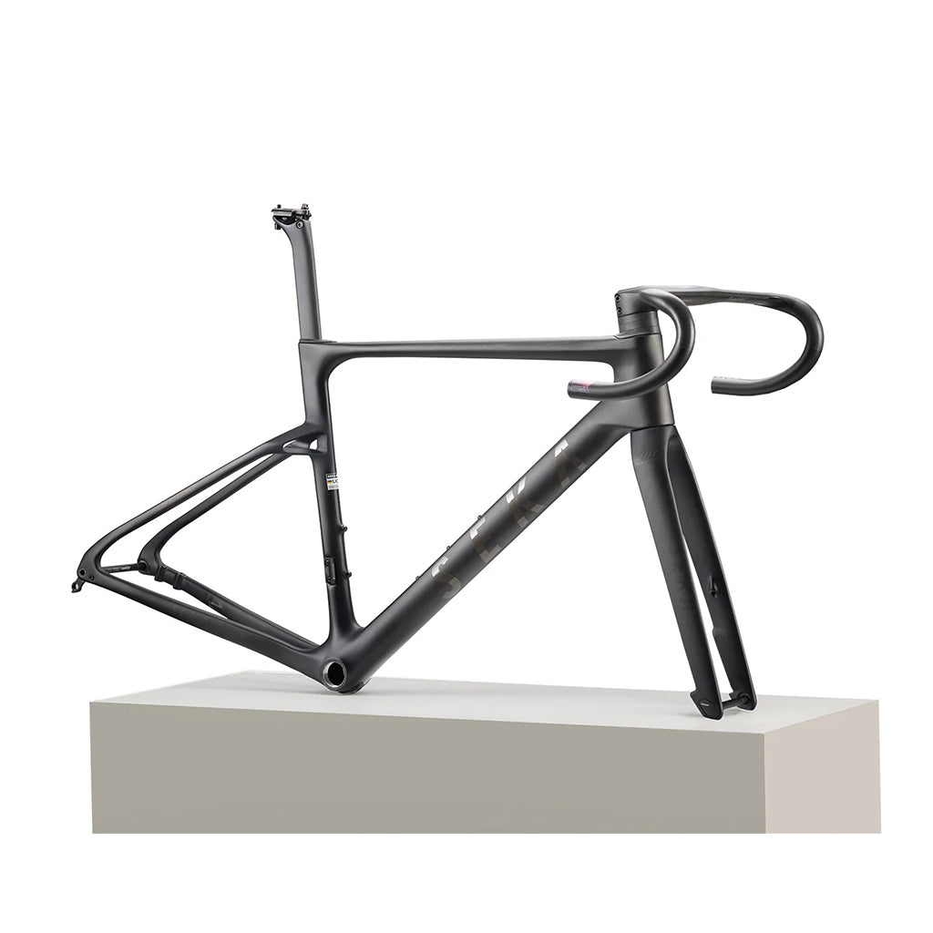 Side SEKA Spear RDC frameset in shadow black.