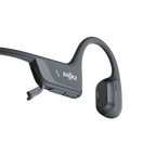 Close-up detail of Shokz OpenRun Pro 2 black headphone earhook