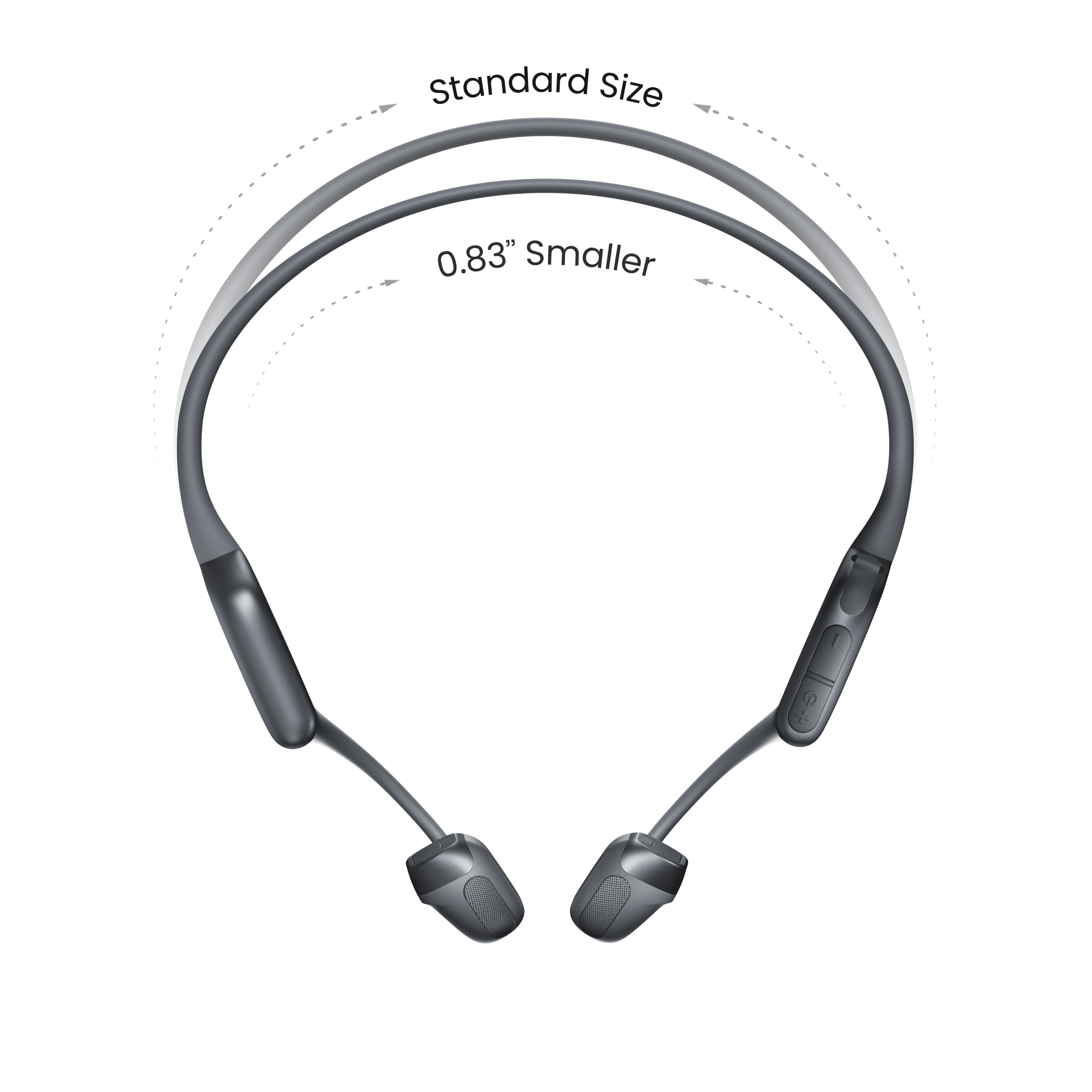 Shokz OpenRun Pro 2 Mini black headphones side angle view
