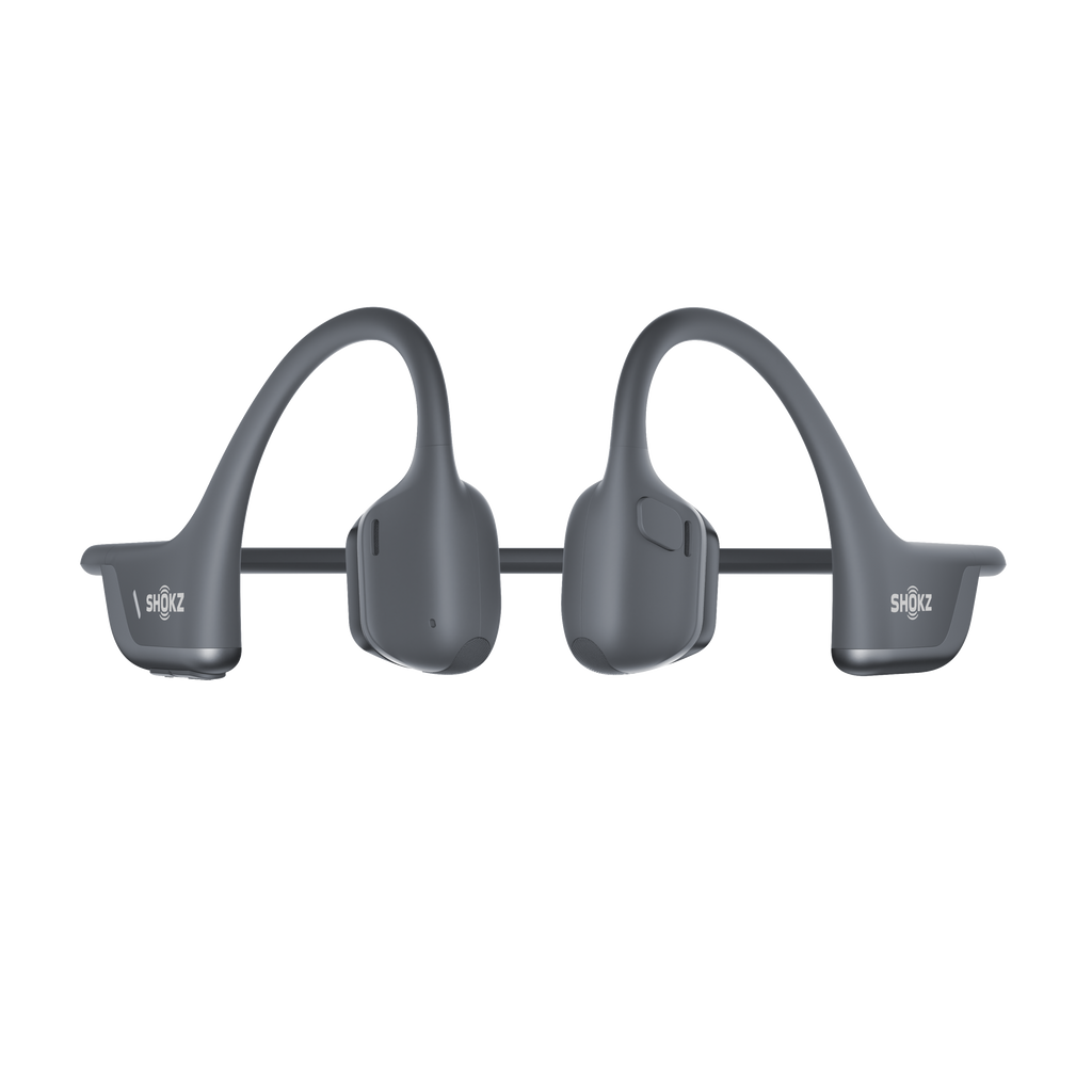 Close-up detail of Shokz OpenRun Pro 2 Mini black headphone earhook