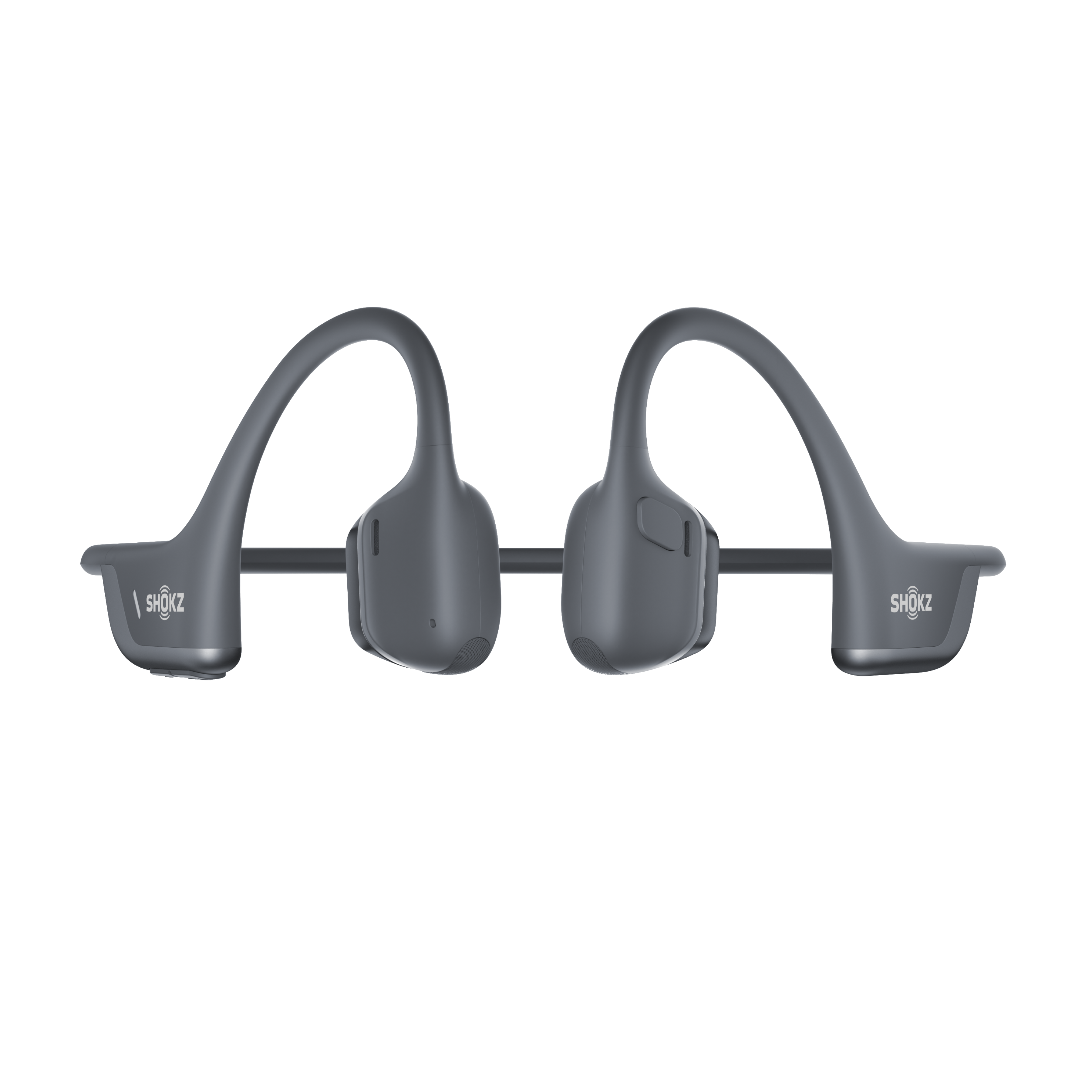 Close-up detail of Shokz OpenRun Pro 2 Mini black headphone earhook