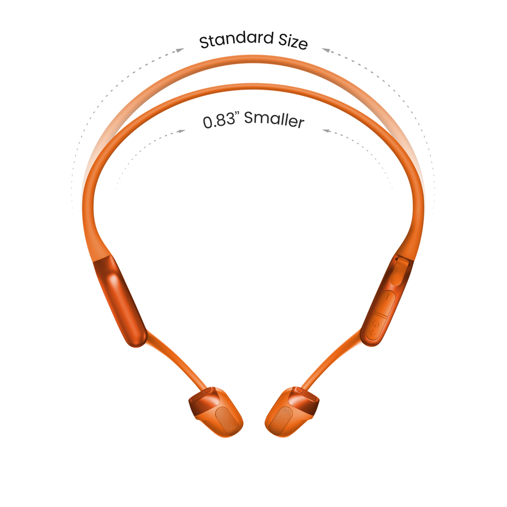 Shokz OpenRun Pro 2 Mini orange headphones side angle view