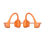 Close-up detail of Shokz OpenRun Pro 2 Mini orange headphone earhook