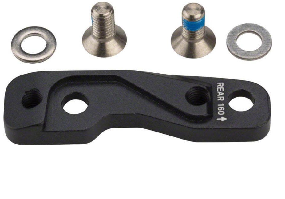 SRAM flat mount calipers to flat mount frames and forks 160mm rotor