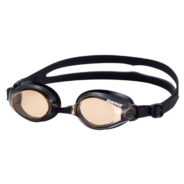 Swans SW-45N Brown swimming goggles, fitness basic model.