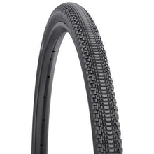 Side view of the WTB Vulpine 700c tire, highlighting its sleek profile and efficient tread design.

