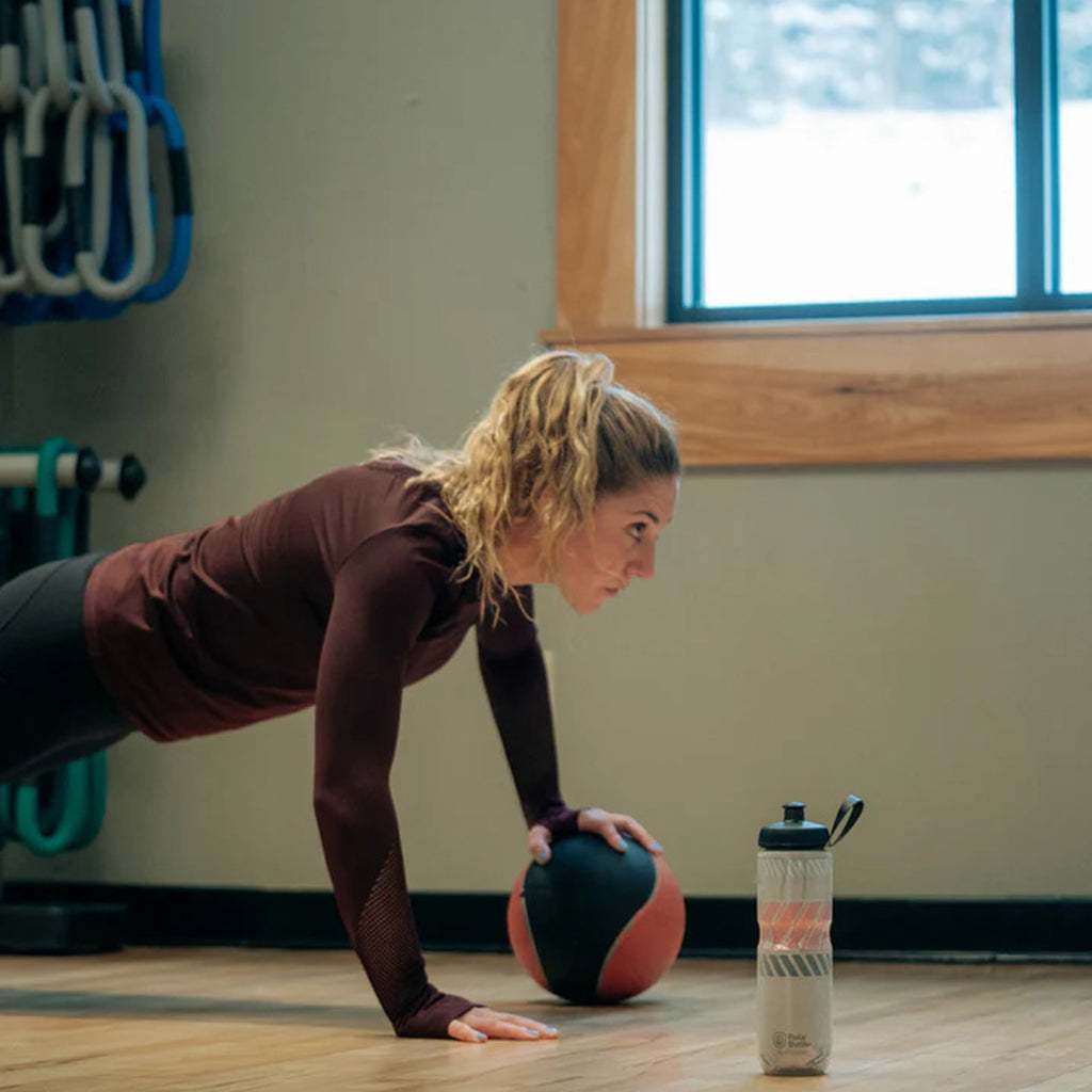 Polar aquamarine sports bottle with insulation – 710ml