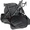 "Internal structure of XXF N2025 Bike Travel Bag with frame and fork mounting brackets