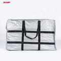 "XXF PE012 Bike Travel Bag in silver, made from durable PE tarpaulin material