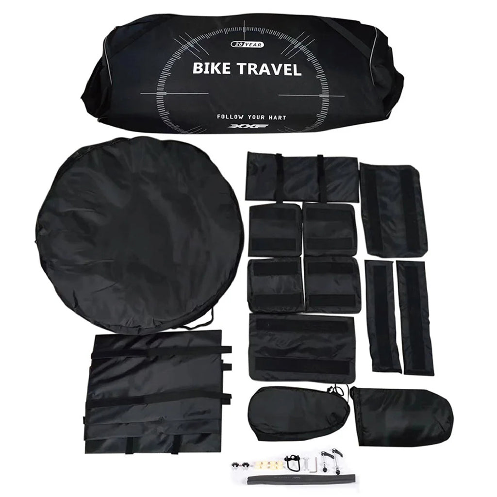 XXF N2025 Bike Travel Bag all sets  with robust YKK zippers for ensuring smooth operation