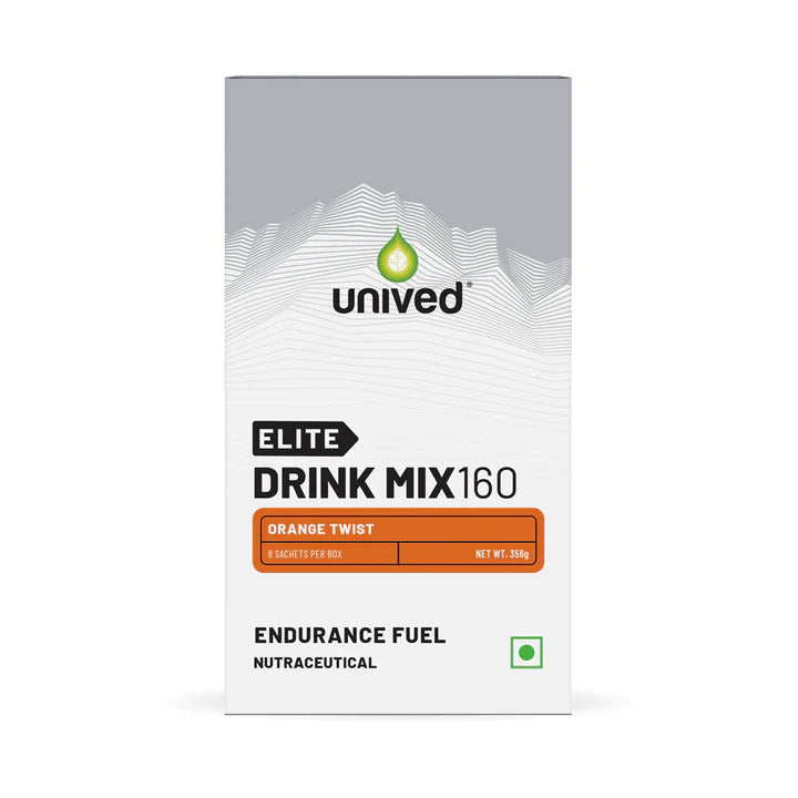 Shop Unived Elite Drink Mix 160 - Orange Twist (Box of 8) Online in India | United By Cycling