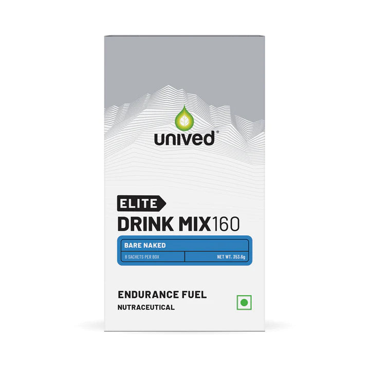 Shop Unived Elite Drink Mix 160 - Bare Naked (Box of 8) Online in India | United By Cycling