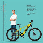 Shop Vaan Stelvio Electric MTB Bike (Yellow) Online in India | United By Cycling