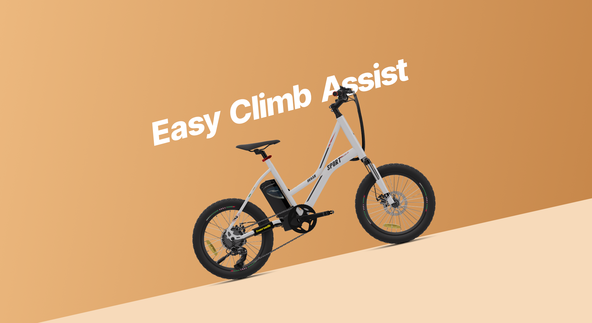 Shop Vaan Urbansport Lite E-Bike (Yellow) Online in India | United By Cycling