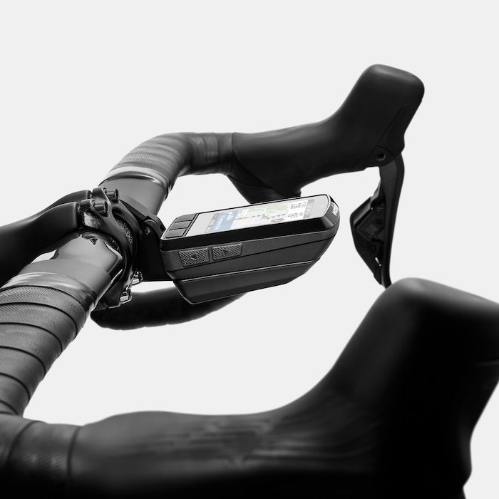 Image of the Wahoo ELEMNT BOLT 3, a race-ready GPS cycling computer with a sleek, aerodynamic design.

