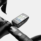 Close-up of the Wahoo ELEMNT BOLT 3 cycling computer screen, showing smart navigation and route details.

