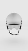 kask helmet bambino PRO( White )with clear visor 