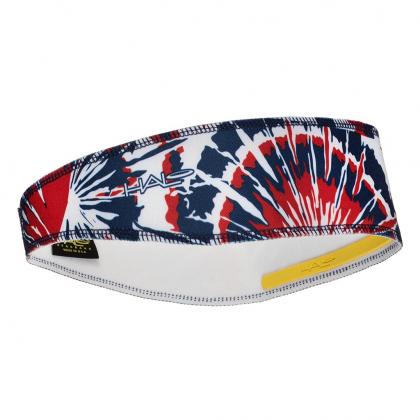 Shop Halo II Pullover Headband (2" wide ) - Red White Blue Tie Dye Online in India | United By Cycling