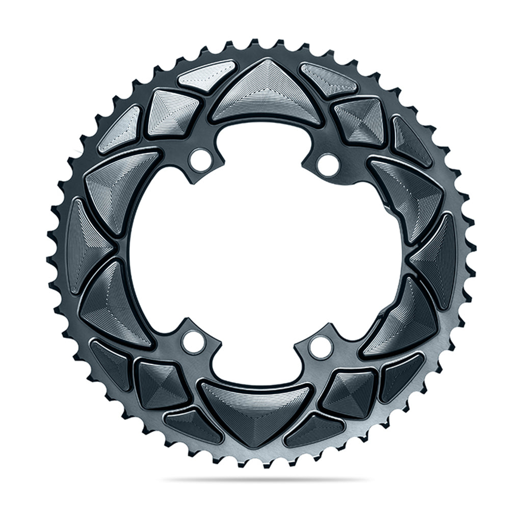 Shop absoluteBLACK Round Road Chainring 2 X 50T 4 Bolt 110 BCD Black Online in India | United By Cycling