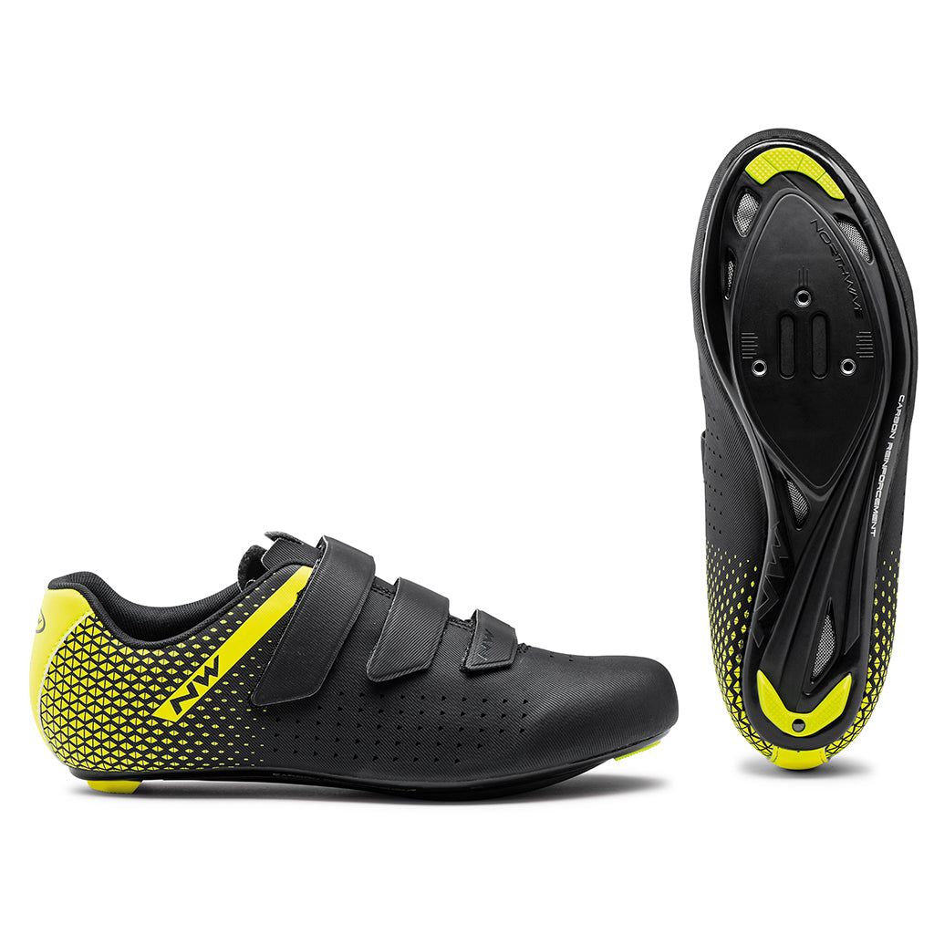 Shop Northwave Core 2 Shoes Black/Yellow Fluo  Online in India | United By Cycling