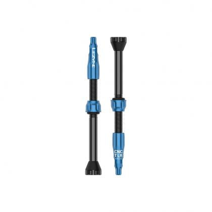 Shop Lezyne CNC Tubeless Valves 60MM (2 PCS) Blue Online in India | United By Cycling