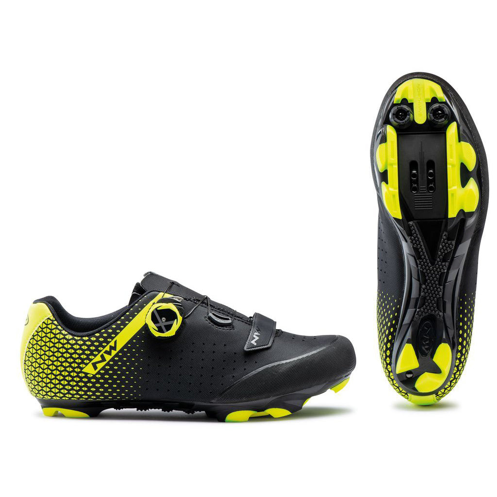 Northwave Origin Plus 2 Shoes Black / Yellow Fluo