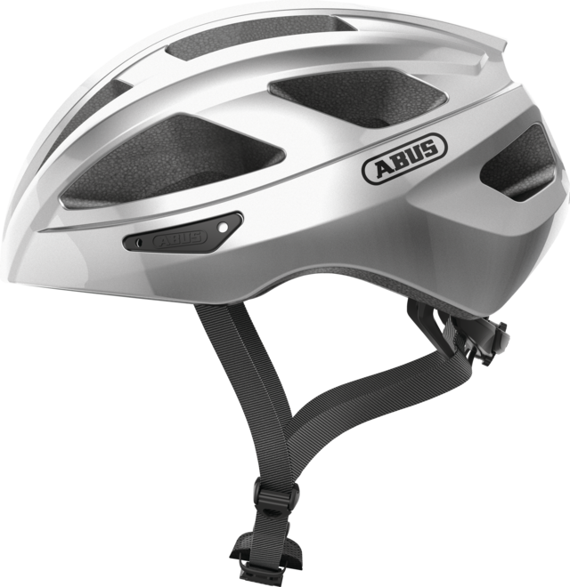 Shop ABUS Macator Helmet (Gleam Silver) Online in India | United By Cycling