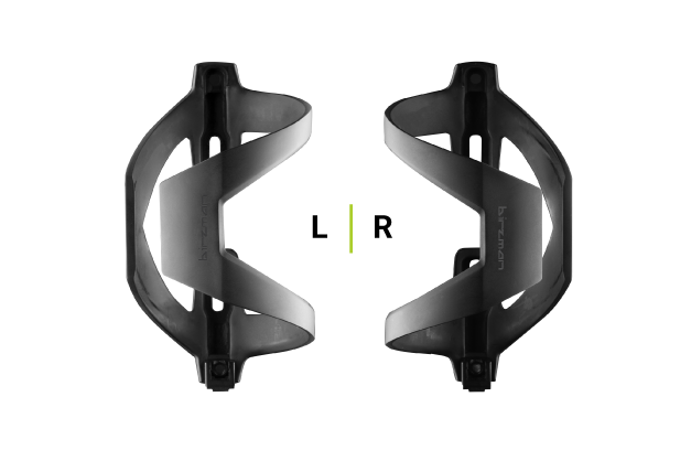 The Birzman Uncage Side Draw Bottle Cage with a unique chamfered edge for easy bottle access while riding.